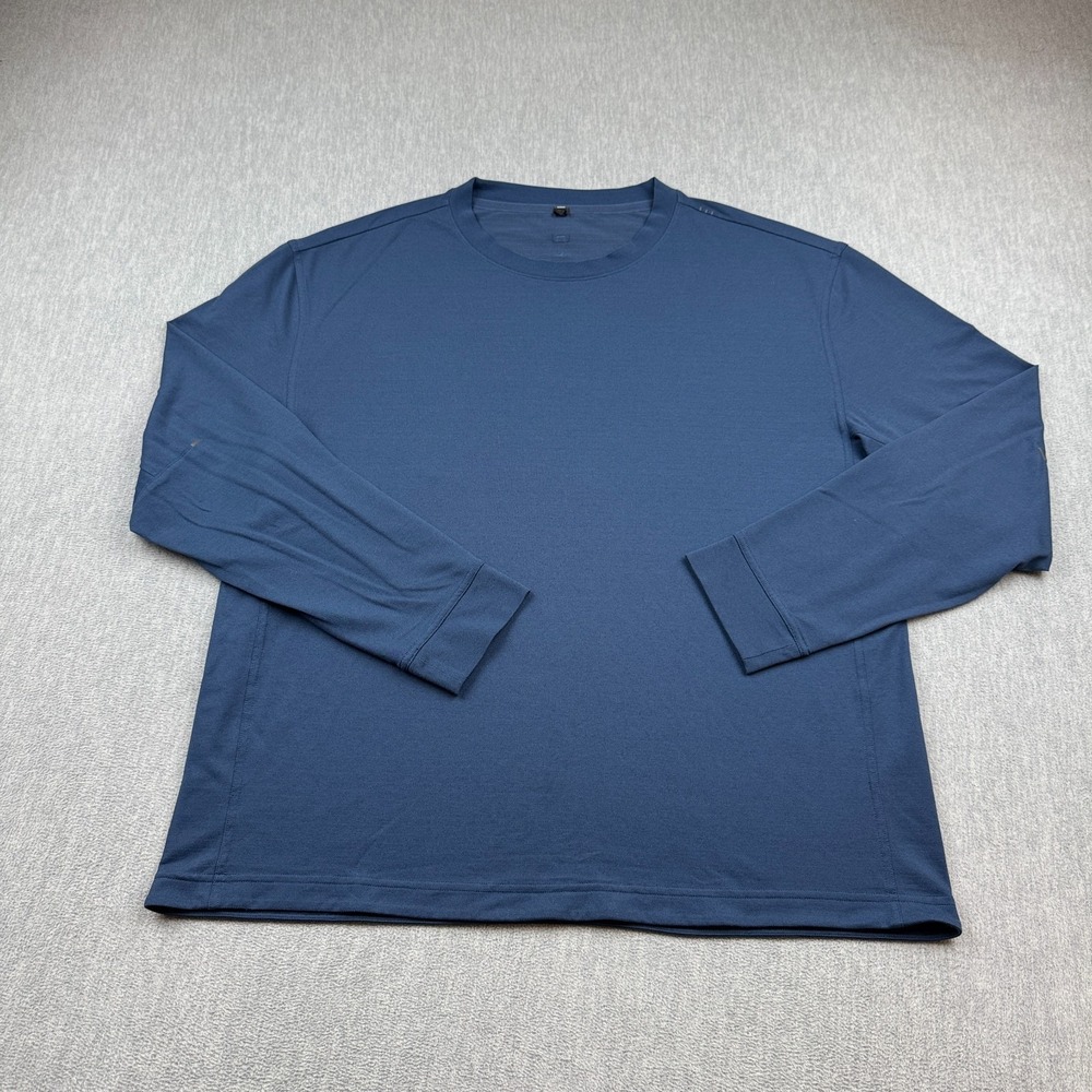 Lululemon Shirt Mens XL Blue Drysense Long Sleeve Gym Performance Athleisure Top
